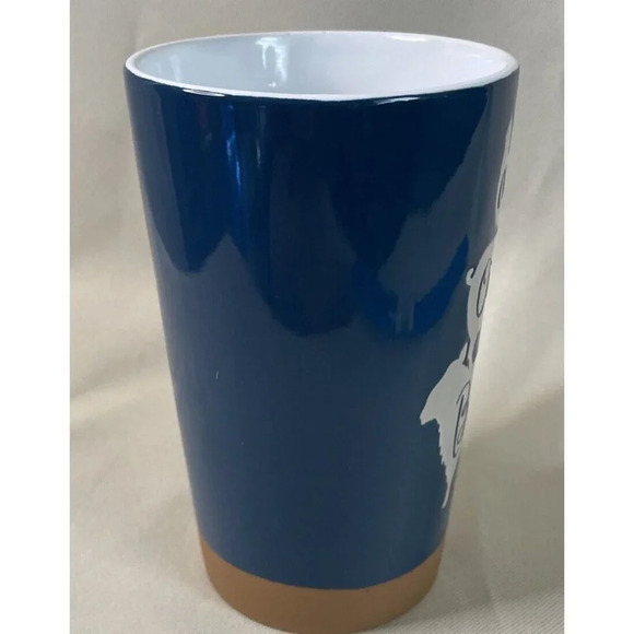 Chicken Pig Sheep Ceramic Latte Mug Cluck Oink Baa Embossed 17 Oz NEW‎ Farm - Picture 2 of 6